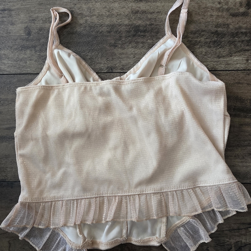 One Clothing Blush Ruffled Chemise - Picture 3 of 4